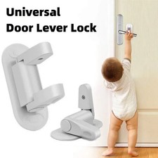 Door Lever Lock Universal Child Baby Safety Rotation Proof Professional Adhesive