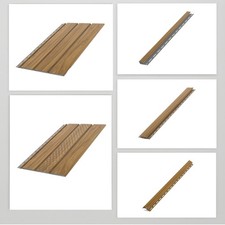 Kunststoffpaneele Nussbaum Gold B-1,50m Wandpaneele Paneele Unterdachpaneele PVC