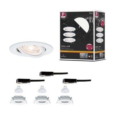 LED Einbauleuchte Nova Plus GU10 Flat IP65 93 mm 3x4,9W 3x550lm 230V dimmbar 270