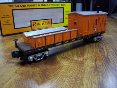 M.T.H. Rail King #30-79030 A&GW Crane Tender (Work Caboose) - O-Gauge