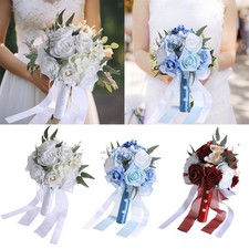 Wedding Bridal Bouquet Bridesmaid Flower Artificial Flowers Toss Bouquet for
