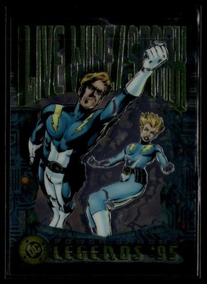1995 SkyBox DC Power Chrome Legends '95 #133 Live Wire & Spark