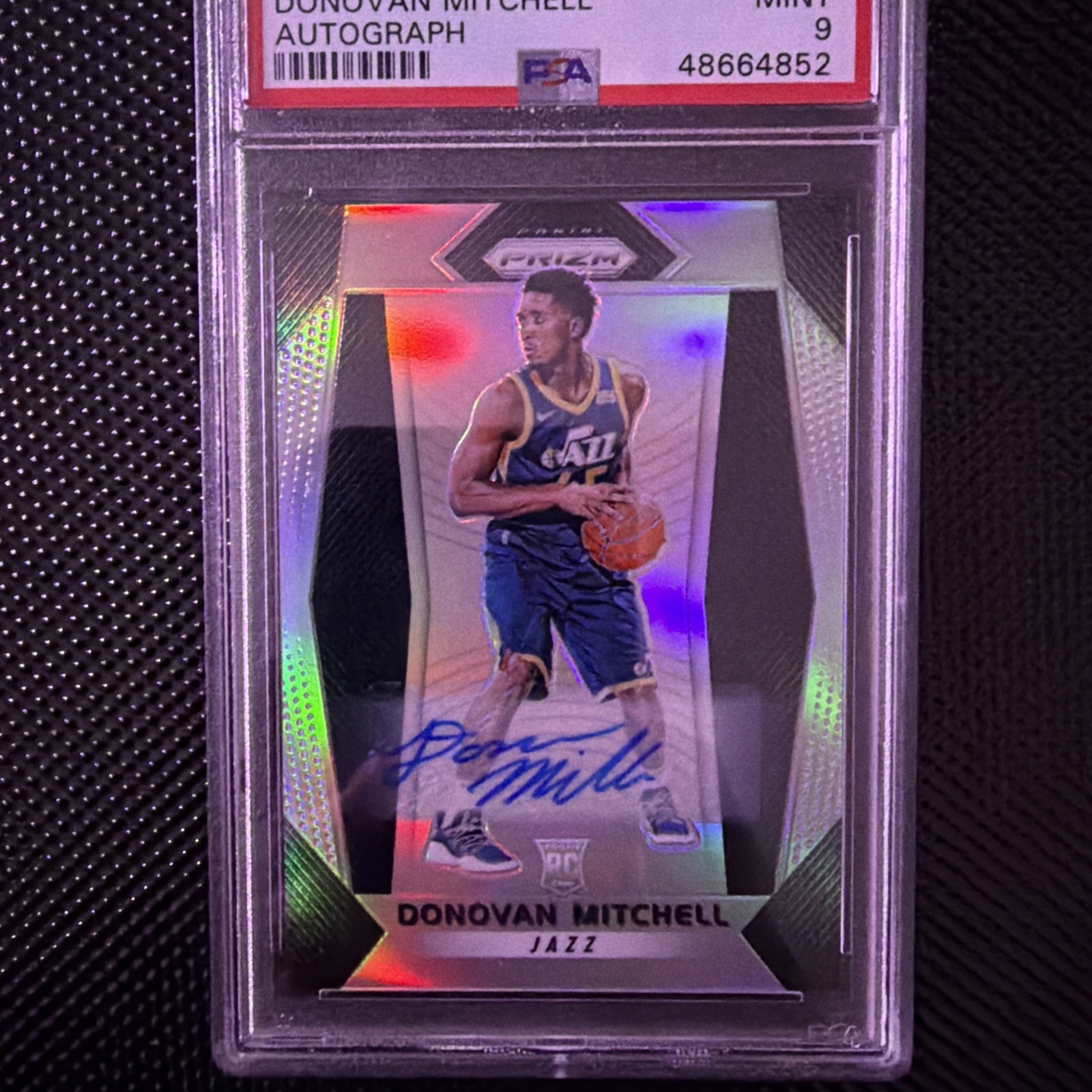2017 Panini Prizm Donovan Mitchell Auto #117 PSA 9  Rookie RC