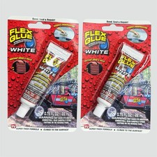 Flex Seal  s Flex Glue White Rubberized Waterproof Adhesive Home Projects LOT X2