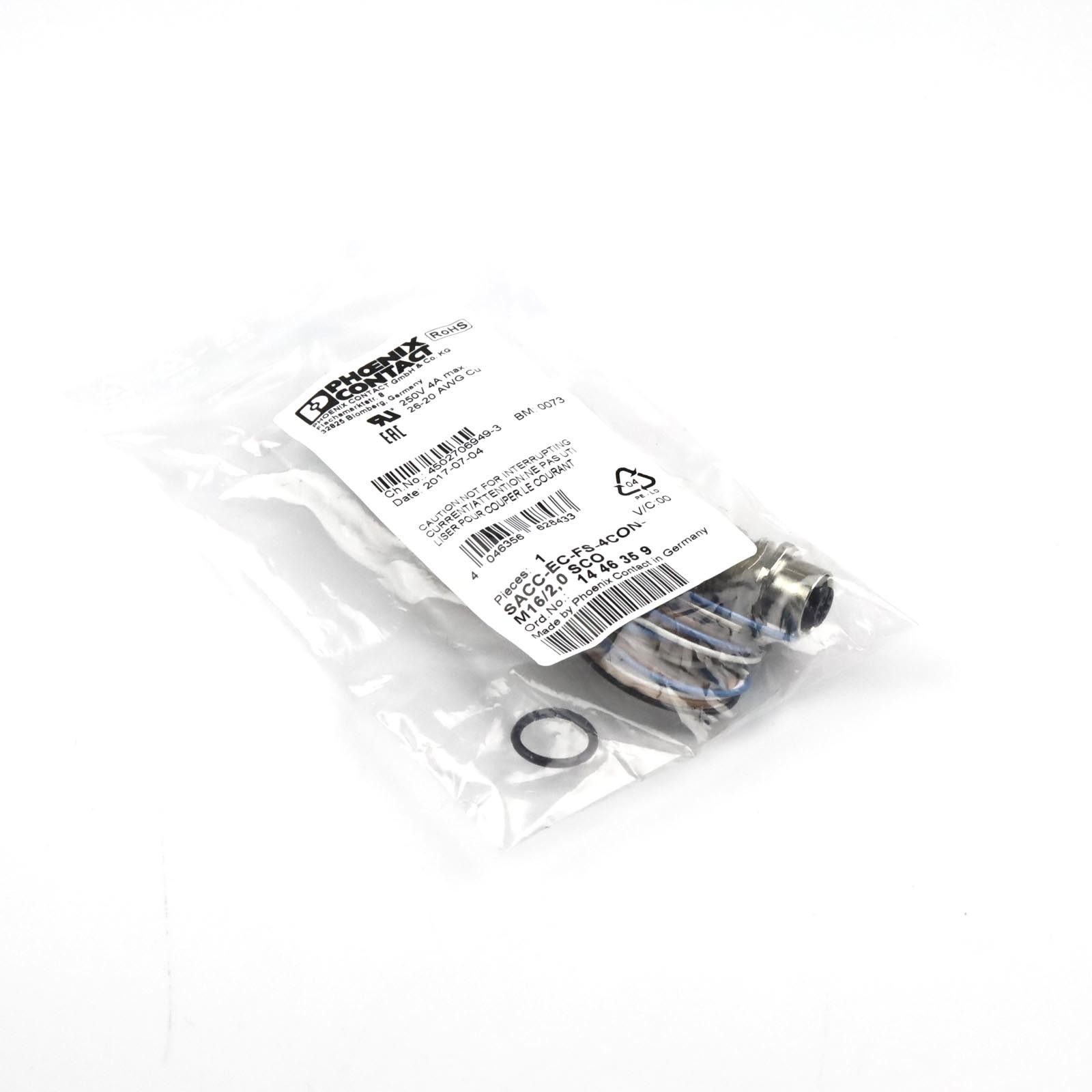 Phoenix Contact Gerätesteckverbinder SACC-EC-FS-4CON-M16/2,0 SCO 1446359 OVP