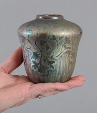 Sm Antique Iridescent Luster Weller JACQUES SICARD Sicardo Ware Art Pottery Vase