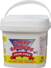 Happy Campers RV Toilet Treatment - 64 Black or Gray Holding Tank Deodorizer
