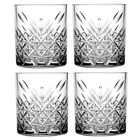 NEW Pasabahce Timeless Double Old Fashioned Glass Set 345ml 4pce