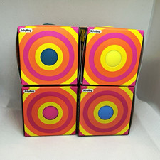 Schylling NeeDoh Color Change Squishy Ball Lot of 4 Yellow, Blue, Teal, Pink 