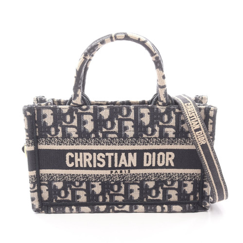 Christian Dior BOOK TOTE 2WAY Tote Bag Beige Canvas #RCB6024