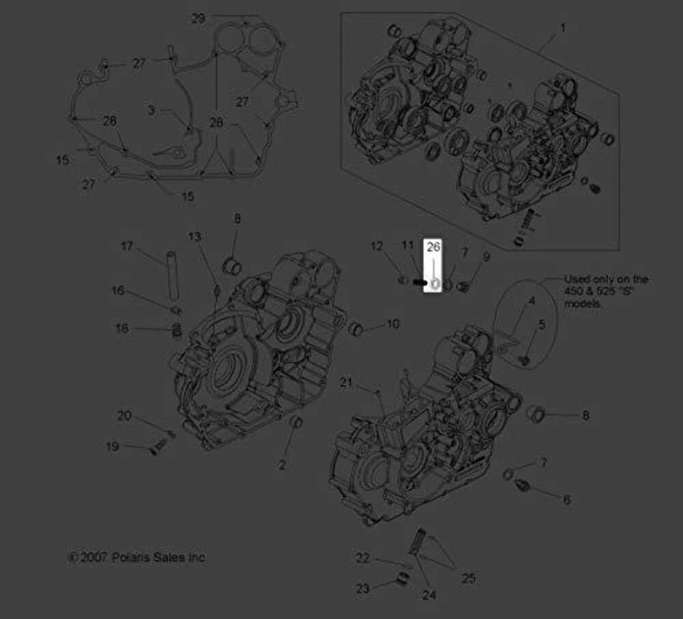 Lavadora Polaris Outlaw 2007-2011 Cu Din7603 12X18x3 mm 7556395 nueva OEM Foto 2 de 4