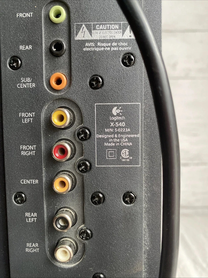 Logitech X-540 5.1 Surround Sound Speaker System Subwoofer Only Tested Working - Bild 4 von 4