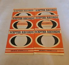 45 RPM 7" RECORD SLEEVES CO. SLEEVE 6 PACK SEE PHOTO Scepter Records SLV376