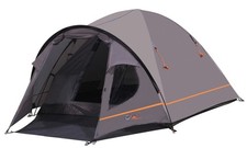 Kuppelzelt Zelt für 4 Personen Bravo grau wasserdicht Familienzelt Camping