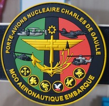 Écusson/Patch militaire Charles de Gaulle MCO aéronautique