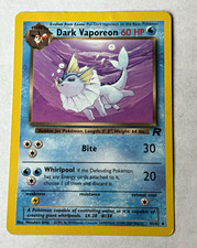 Pokemon TCG Dark Vaporeon 45/82 Team Rocket Uncommon 60 HP English 2000 on eBay