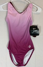 Jade Carey GK Elite Leotard Tank Pink Ombr Women s Size AS Small Made USA