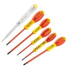 STANLEY FATMAX VDE 6 Piece Insulated Screwdriver Set, Parallel/Pozi