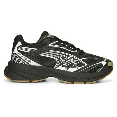 PUMA Velophasis Technisch Lace Up  Mens Black Sneakers Casual Shoes 39093202