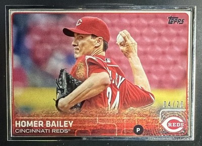 2015 Topps Homer Bailey #541 Framed 4/20 Reds