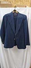 1970s vintage Westerfield USA made 3PC SUIT Blue preppy flare retro