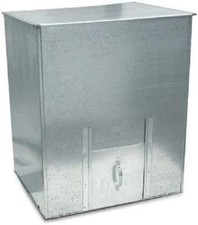 Image of Galvanised Steel Metal Coal Bunker Heavy Duty Coal Fuel Storage 125KG -5 BAGS of