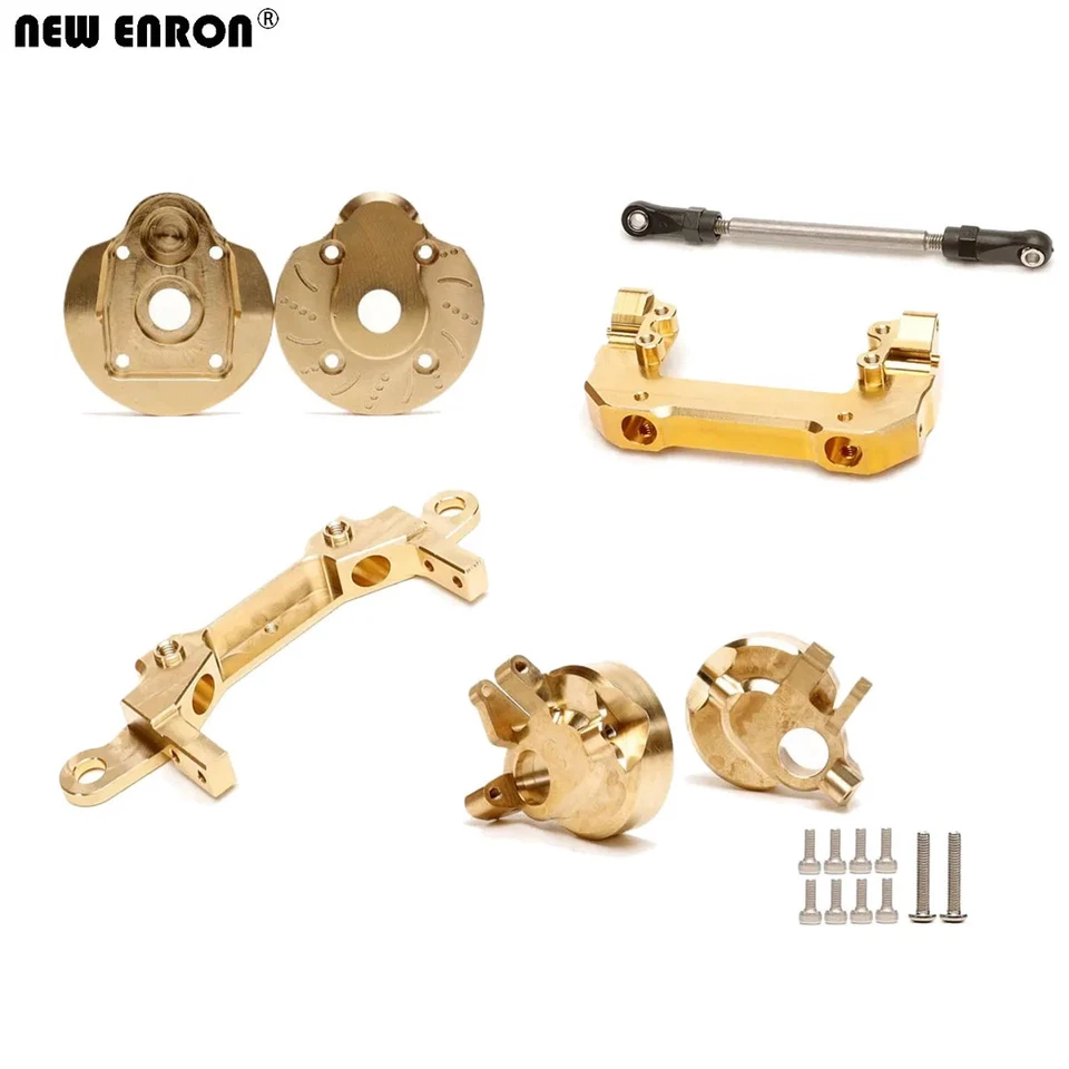 Steel Gear Alloy Center Link Mounts OP Brass Bumper For RC Axial scx10 III 1/10 - Image 3 of 4