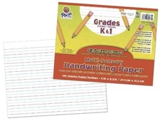 Pacon Multi-sensory Raised Ruled Paper - 100 Sheet - Ruled - Letter 8.50" X 11"