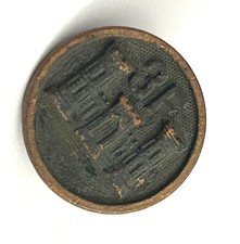 MS38G RARE! WWI US Army 3rd Reserve Engineers Company F Enlisted Collar Disk Pin