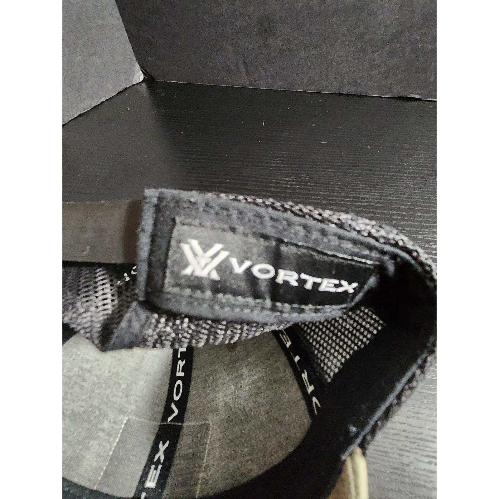 Vortex Optics Logo Leather Patch Trucker Hat Tan … - image 6