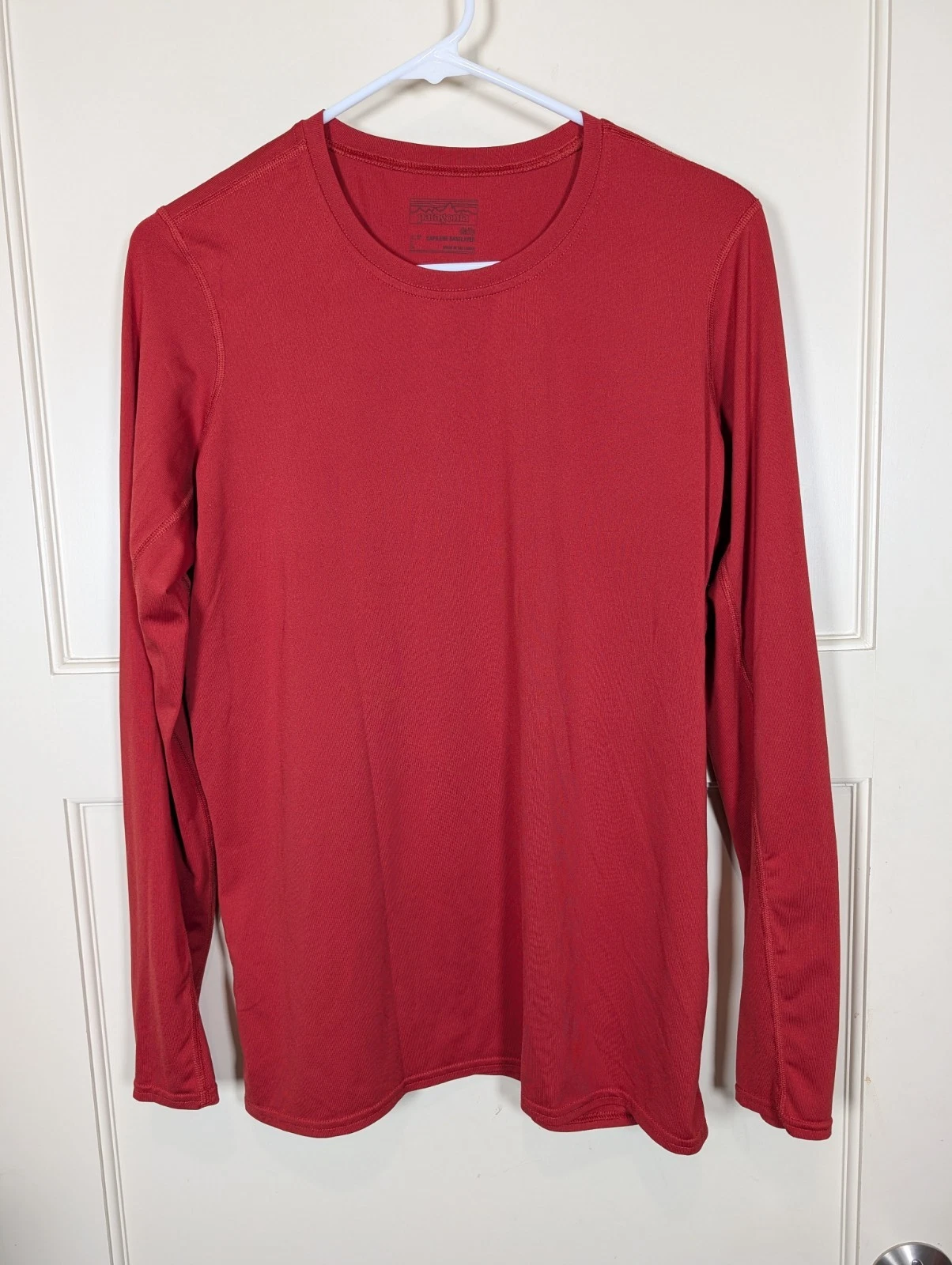 Patagonia Daily Capilene Baselayer Long Sleeve Shirt Mens Size: L Orange Outdoor
