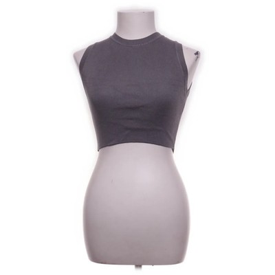 Zara, Tank­top, Größe: M, Grau, Polyamid/Viskose, Einfarbig, Rippenstrick #djC