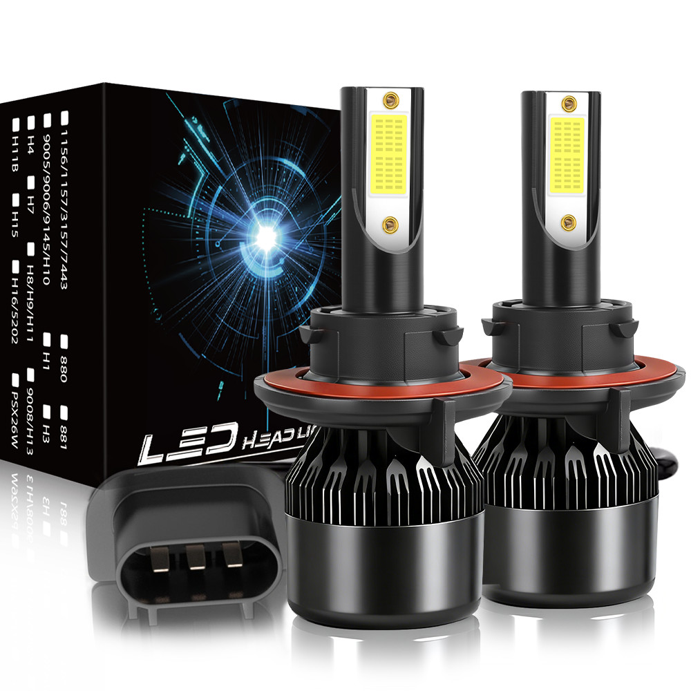 LED Headlight For 2018 2019 2020 2021 Polaris Ranger XP 1000 High Low Beam Bulbs