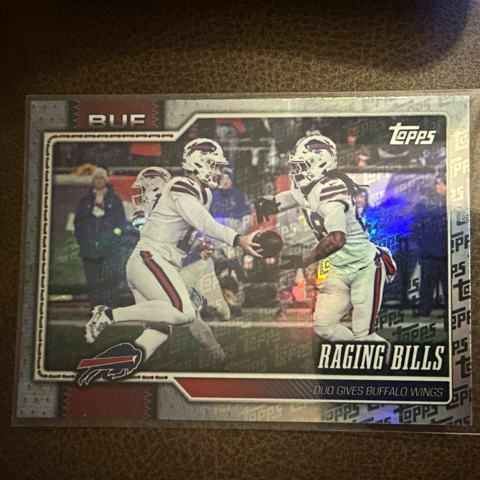 Topps 2026 #292 Josh Allen James Cook Fanatics exclusive Topps Foil