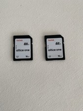 Lot of 2 SanDisk 16GB SDHC UHS-I Class 10 SD Cards Altice One Tested Working