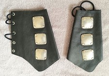 Gladiator Stulpen Echt Leder Schnür Legionä...