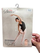 Silky Dance High Performance Footed Tights Medium 36-42 Theatrical Pink