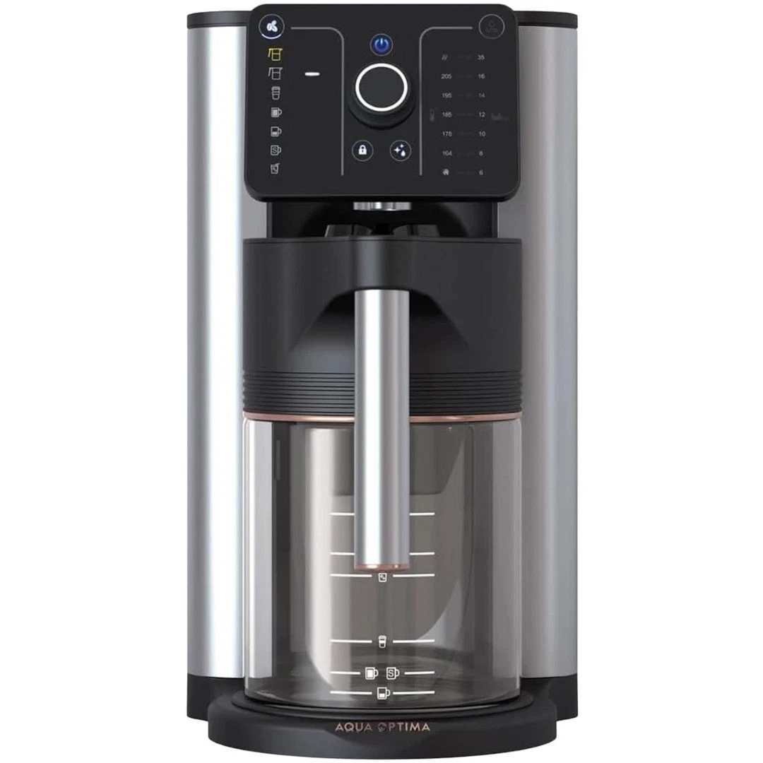NEW Aqua Optima Aurora 10-Cup Coffee Maker ACE002 Filter Dispenser Stainless