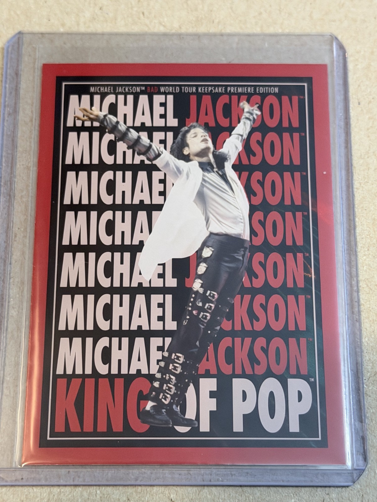 2025 Keepsake Michael Jackson Bad World Tour Edition Red #196 #D 52/87