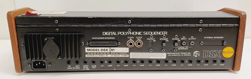Sequenciador Polifônico Digital Vintage Oberheim DSX - LIGA O REPARO DE PEÇAS COMO ESTÁ - Imagem 4 de 4