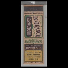Matchbook Cover - Star Match Co Elmer Rice In...