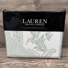 Ralph Lauren Wakefield Paisley Queen Duvet 3 Pc Set Green 100% Cotton NEW $385