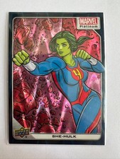 2022 UD Marvel Platinum Teal Wave SHE-HULK 646/799