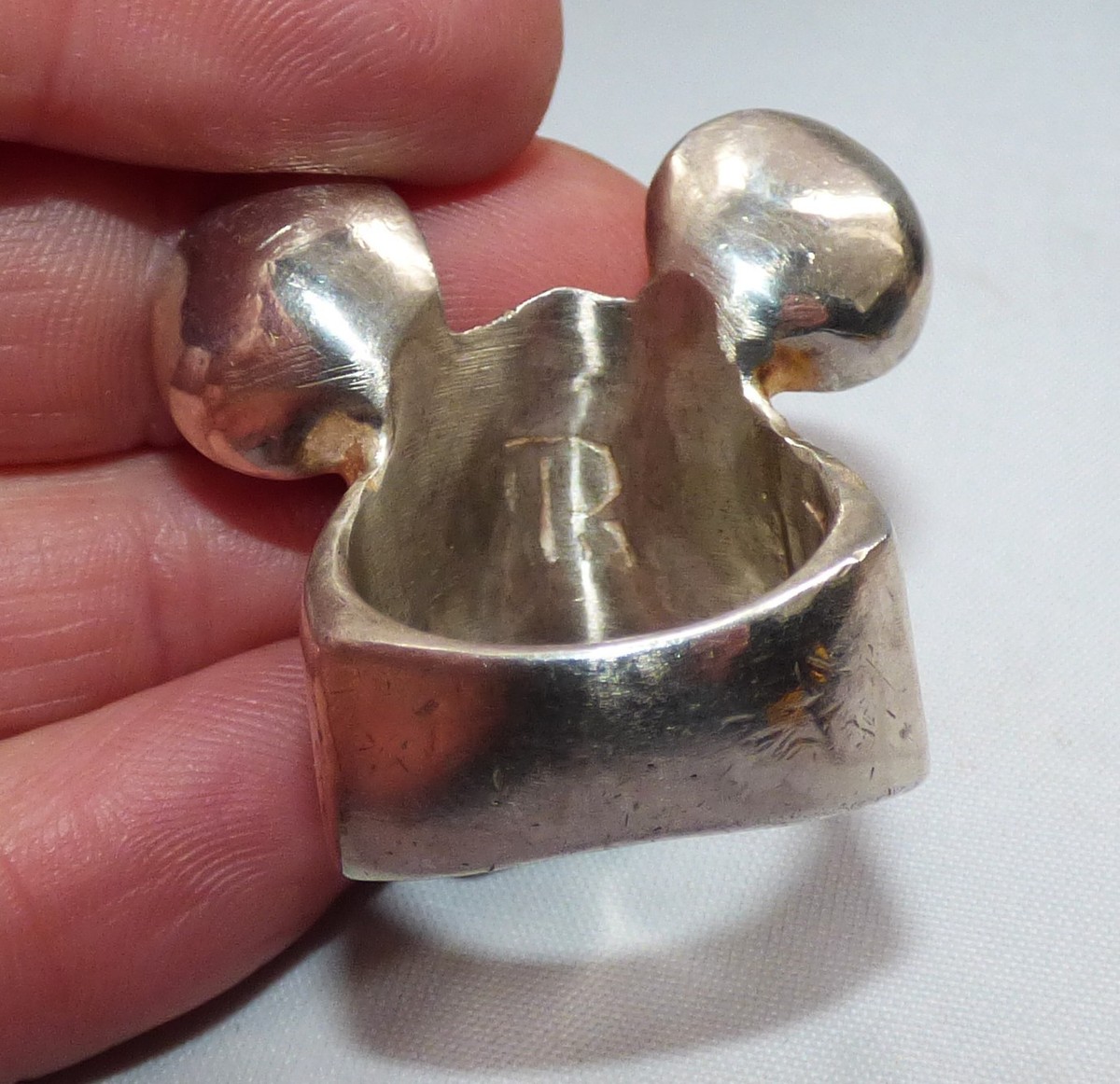 THE GREAT FROG MICHAEL RODENT RING UK SIZE O HALLMARKED AND SIGNED 