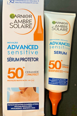 New Garnier Ambre Solaire SPF 50+ Advanced Sensitive Sun Face Serum 125ml