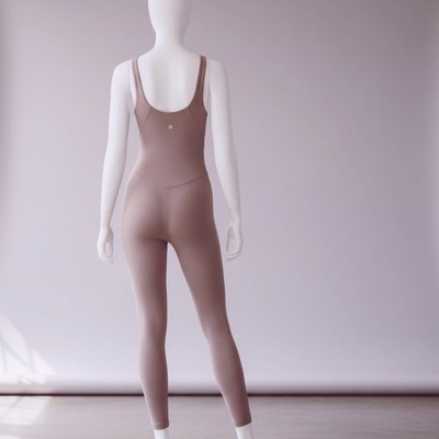 Lululemon Align Bodysuit Women's Size 4 Rose Mauve Jumpsuit 25''