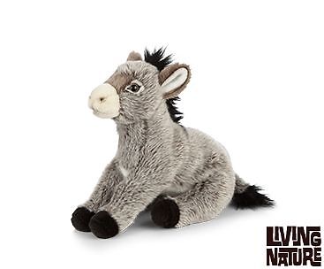 Donkey Plush Soft Toy - 25cm - Living Nature Cute NEW