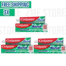 3 X 100 ML Colgate Max Fresh Green Toothpaste COOLING CRYSTALS CLEAN MINT