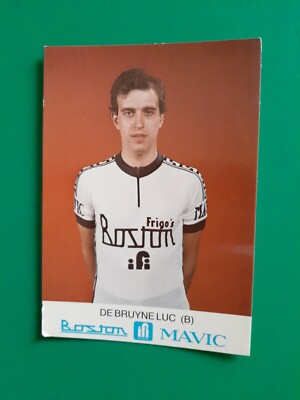 CYCLING cycling card LUC DE BRUYNE team BOSTON IFI MAVIC 1980