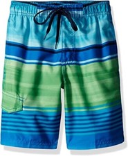 Kanu Surf Boys Quick Dry UPF 50 Beach Swim Trunk Avalon Royal Green Size 2T